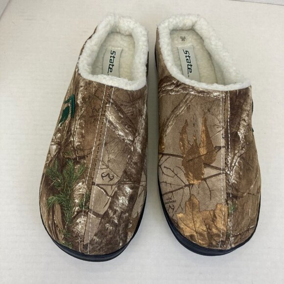 Michigan State University Camo Sherpa Slippers Womens Medium 9/10 Camouflage MSU - Picture 5 of 10